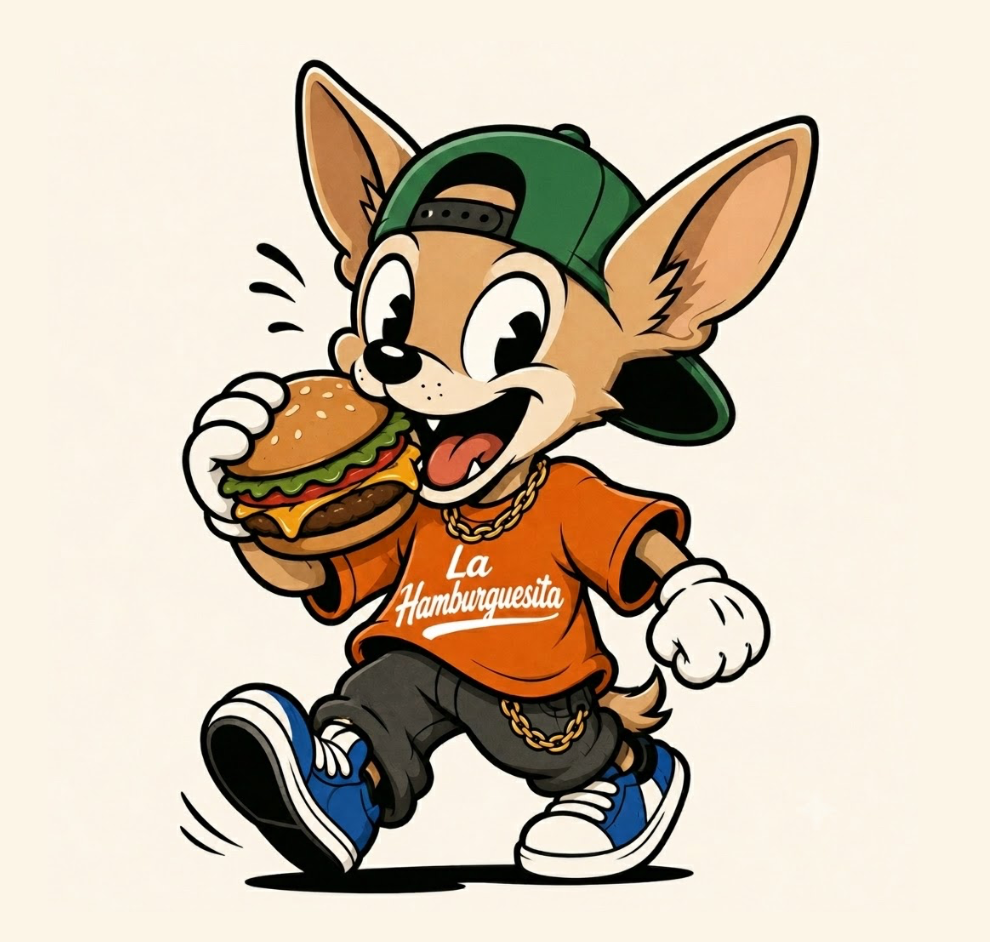 Logo de La Hamburguesita